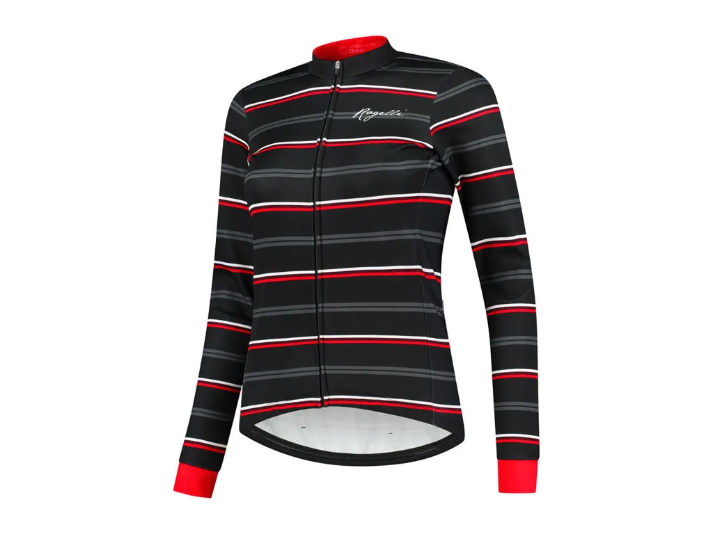 Rogelli Stripe vinterjacka windtex svart/röd dam