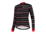 Rogelli Stripe vinterjacka windtex svart/röd dam