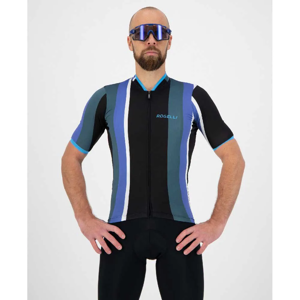 Rogelli Vintage Jersey - Svart/Blå/Grön