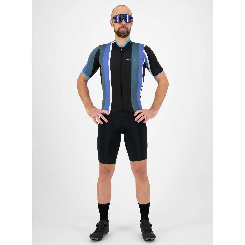 Rogelli Vintage Jersey - Svart/Blå/Grön