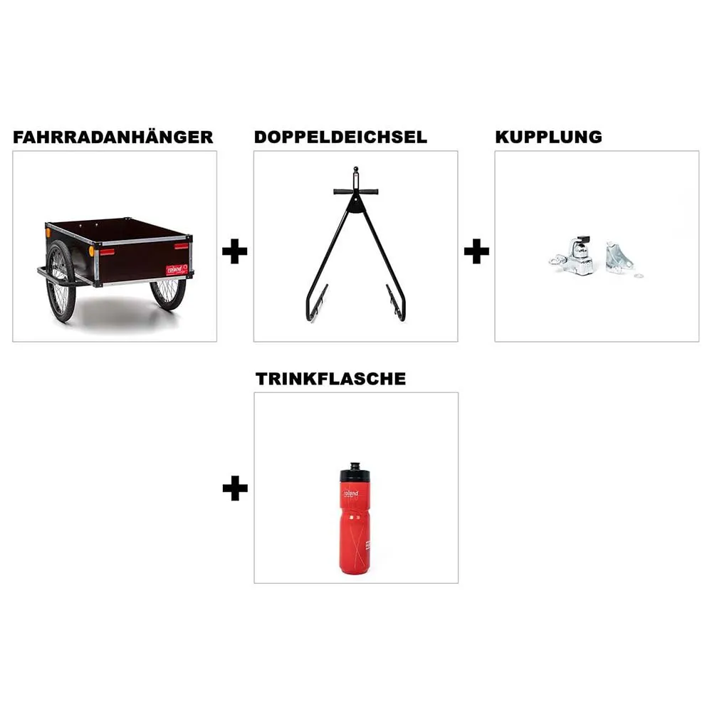 Roland Profi 20´´ Cykelkärra, Black / brown / silver, Max 40kg Roland Profi 20´´ Cykelkärra, Black / brown / silver, Max 40kg