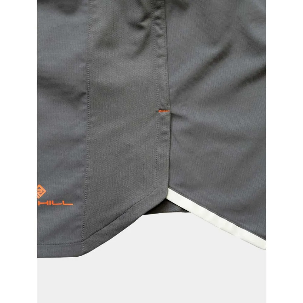 Ronhill Tech 5`` Shorts male, Iron / cardinal orange