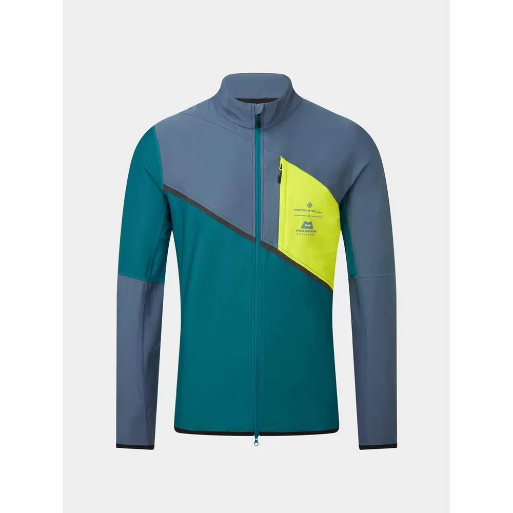 Ronhill Tech Gore-tex Windstopper Jacka male, Deep teal / lake / acid Ronhill Tech Gore-tex Windstopper Jacka male, Deep teal / lake / acid