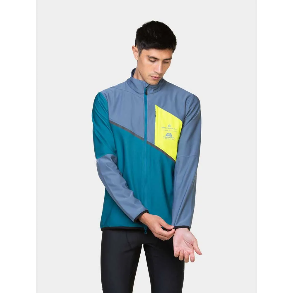 Ronhill Tech Gore-tex Windstopper Jacka male, Deep teal / lake / acid Ronhill Tech Gore-tex Windstopper Jacka male, Deep teal / lake / acid