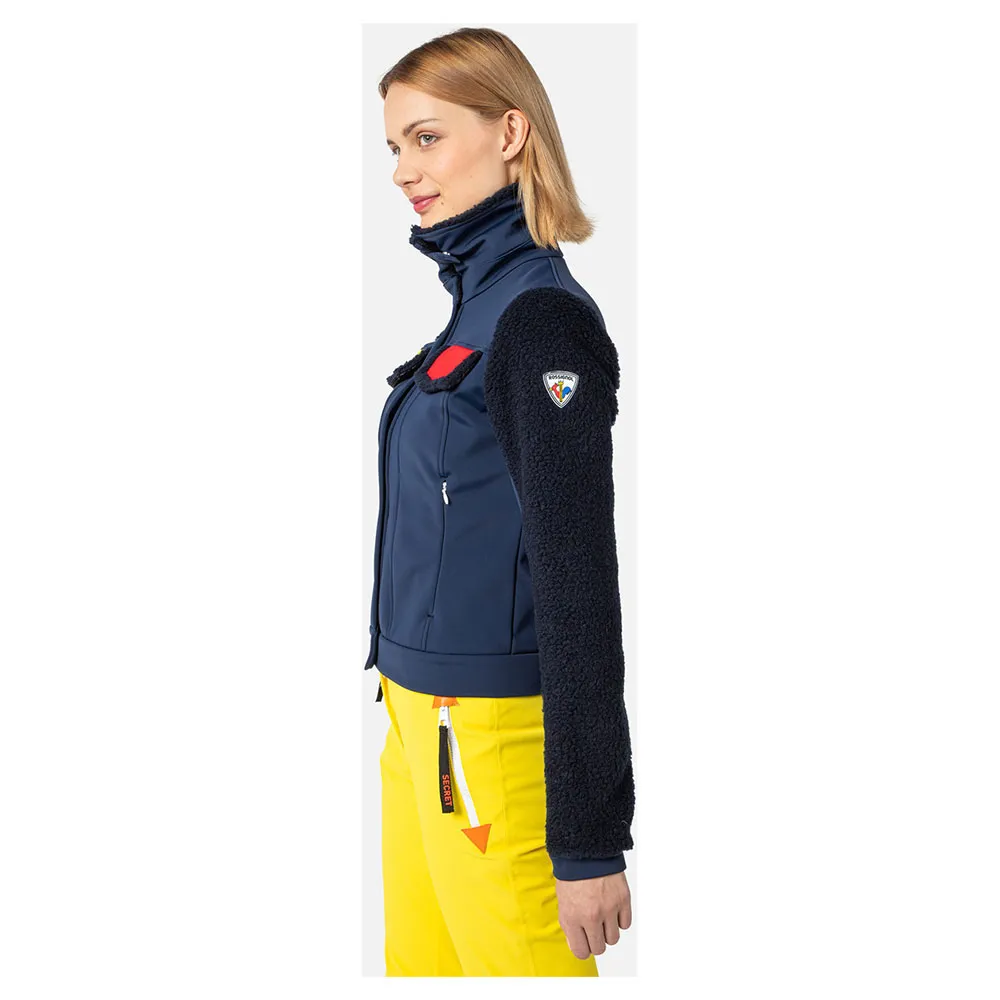 Rossignol Jcc Softshell Fleecy Fleecejacka Med Dragkedja
