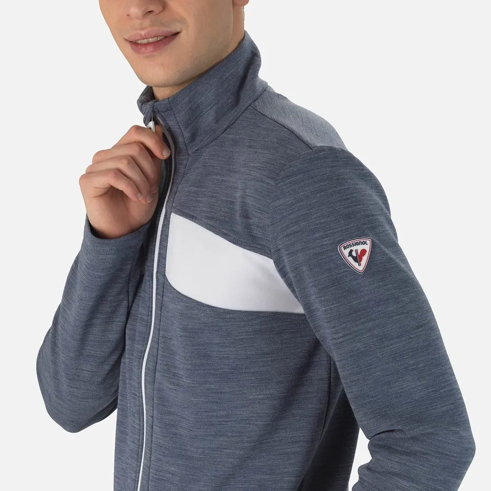 Rossignol React Merino Fleecejacka Med Dragkedja, Dark navy