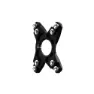 Rotor 80 X 4 Din Spindel, Gloss black, 110mm