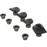 Rotor Chainring Bolts Covers Shimano Dura Ace 9100 Set Vevparti Skruvsats, Black, One Size