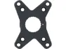 Rotor Gravel Spider, 4-Arm, 110/80 mm Lochkreis, Matt dark grey, 110/80mm