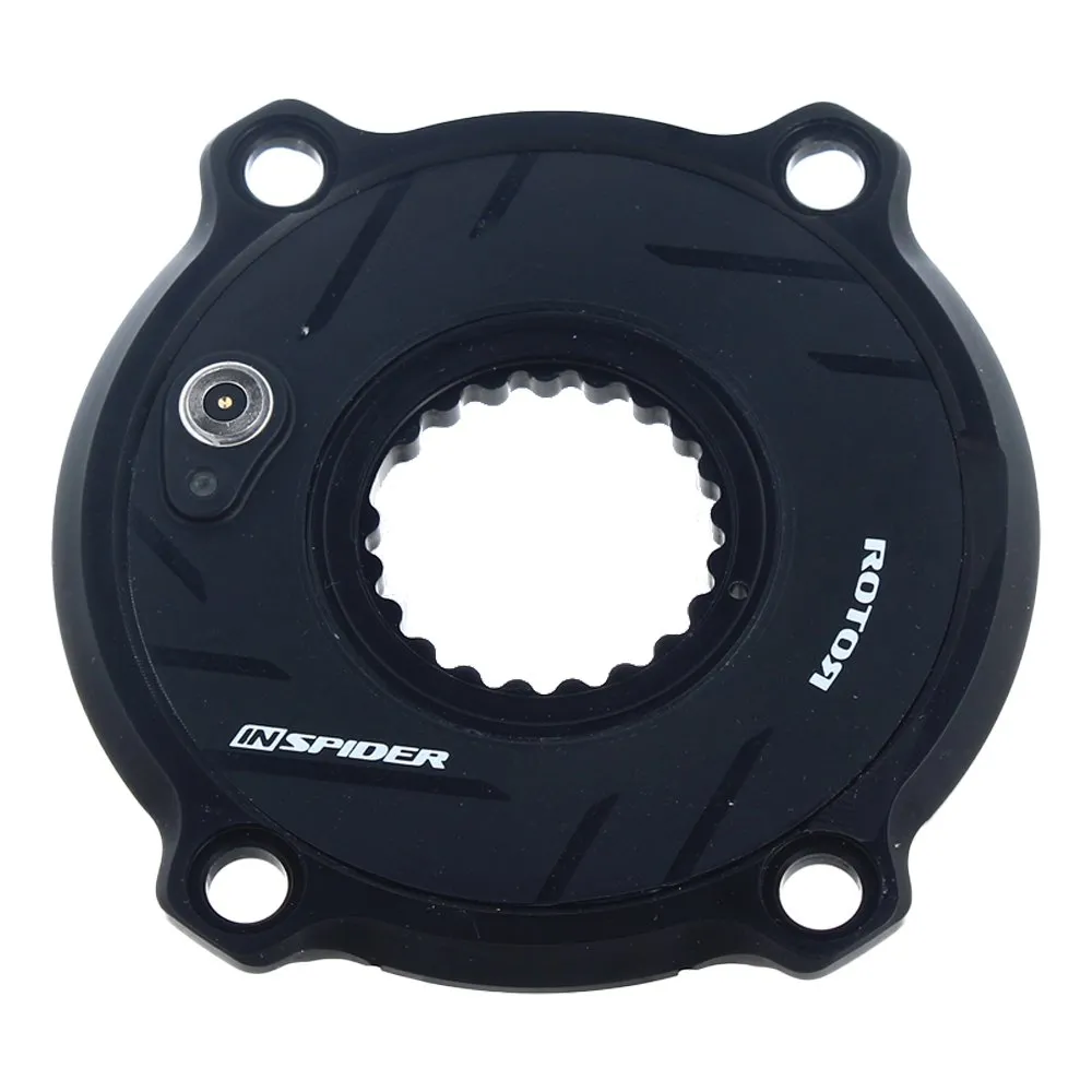 Rotor Inspider 4b 100 Bcd Shimano Spindel Med Effektmätare, Black, 100mm