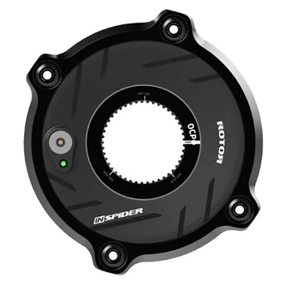 Rotor Inspider 4b 100 Bcd Spindel Med Effektmätare, Black, 100mm