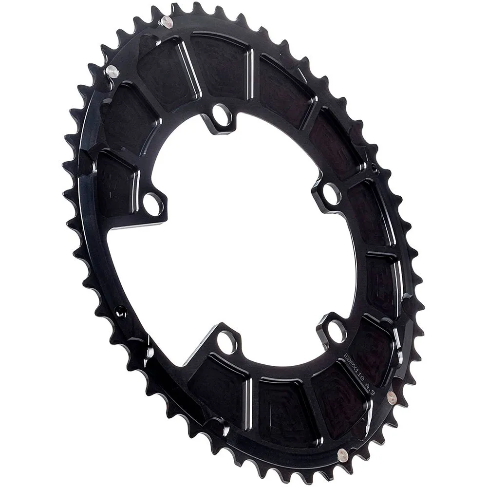 Rotor Outer Aero 5b 110 Bcd Ovalt Kedjehjul, Black, 55t