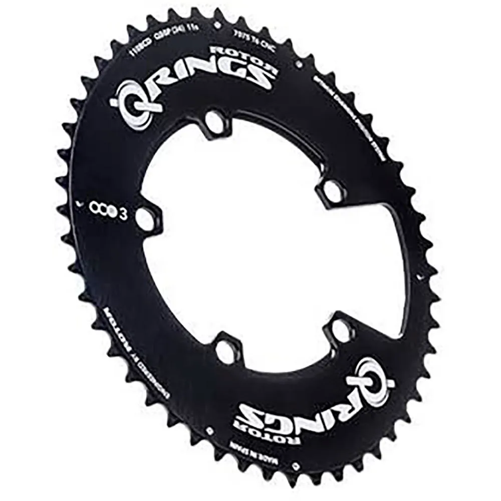 Rotor Outer Aero 5b 110 Bcd Ovalt Kedjehjul, Black, 55t