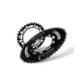 Rotor Oval Chainring Q-Ring Aero Exterior, Black, BCD 52D - BCD 110 x 5