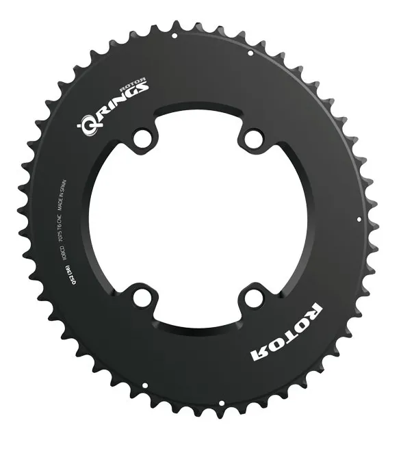 Rotor Q Ring Aero Oval Drev 54T, Svart