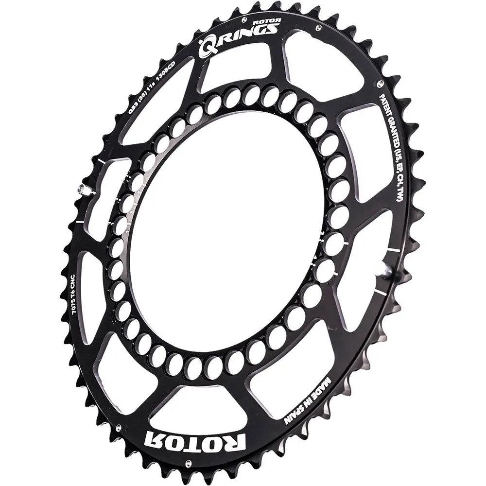 Rotor Q Rings 130 Bcd Inner Kedjehjul, Black, 39t Rotor Q Rings 130 Bcd Inner Kedjehjul, Black, 39t