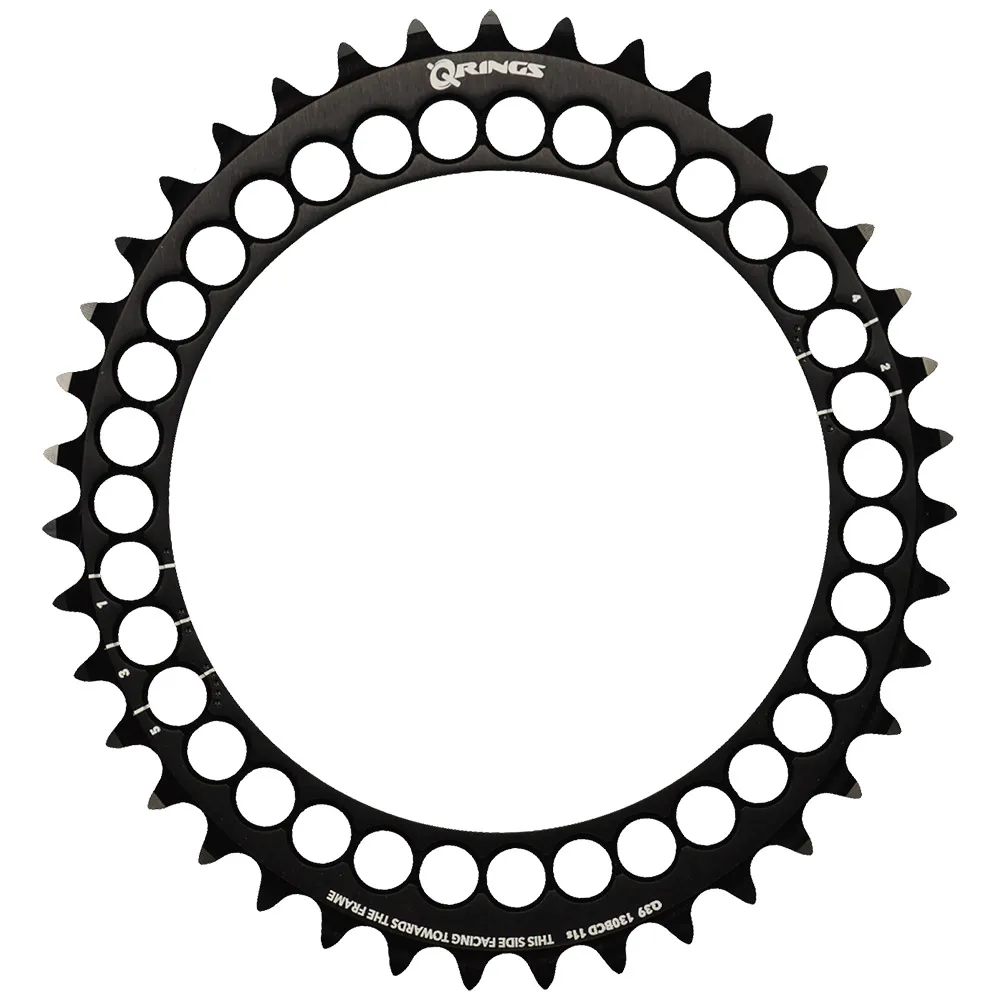 Rotor Q Rings 130 Bcd Inner Kedjehjul, Black, 39t Rotor Q Rings 130 Bcd Inner Kedjehjul, Black, 39t