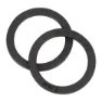Rotor Road Distans 24 Mm, Black, One Size