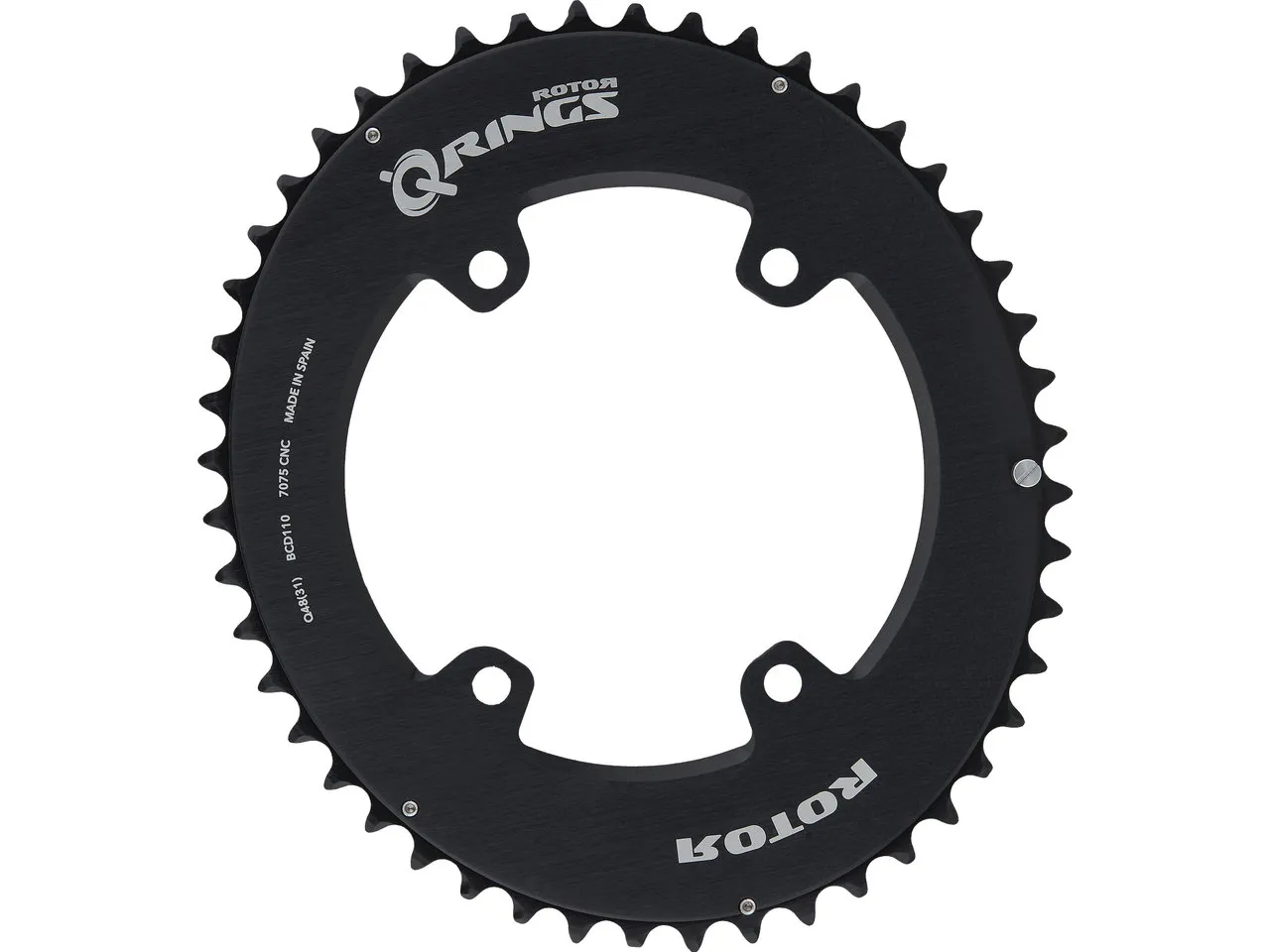 Rotor Shimano GRX Kettenblatt, 4-Arm, Q-Rings, 110/80 mm Lochkreis Rotor Shimano GRX Kettenblatt, 4-Arm, Q-Rings, 110/80 mm Lochkreis