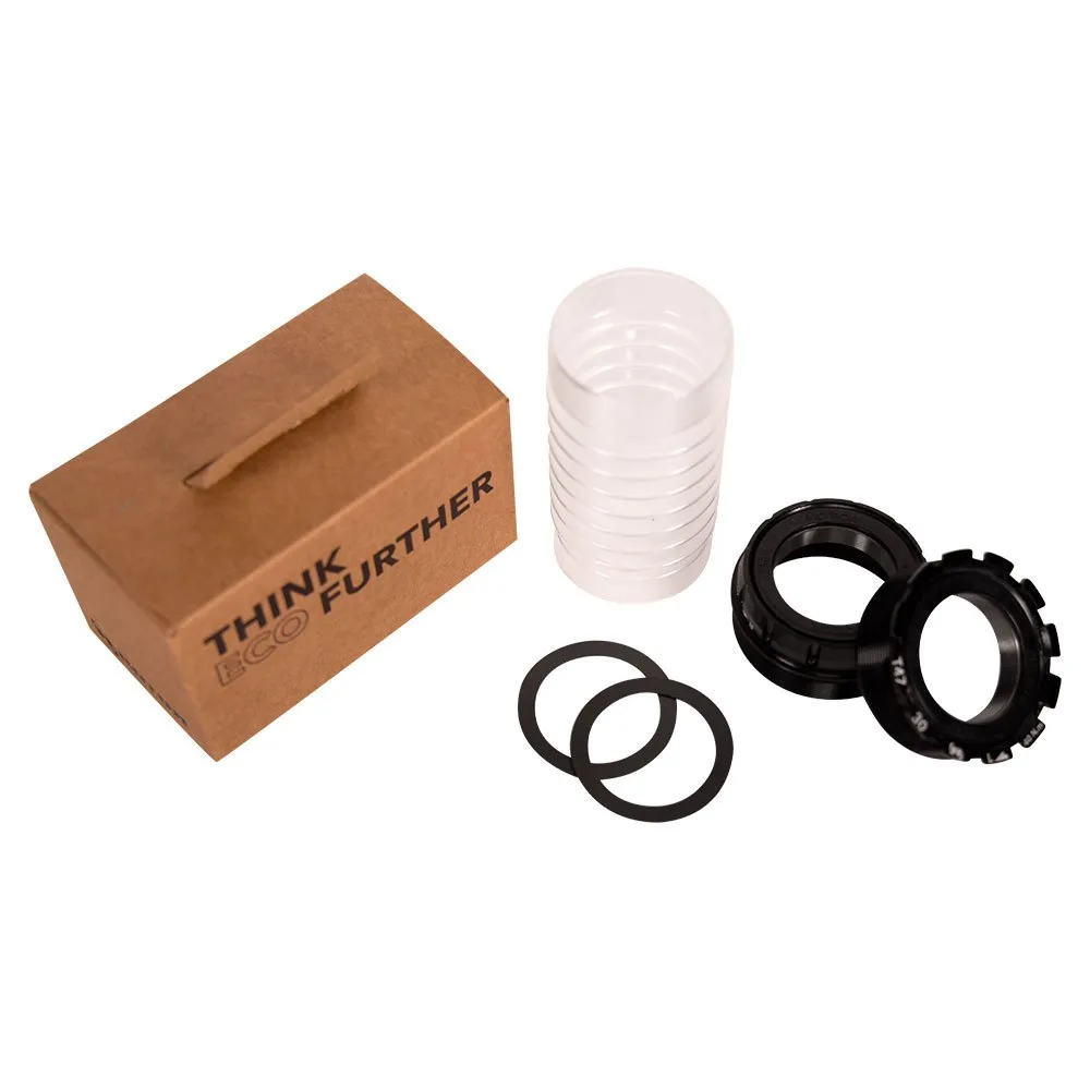 Rotor T4730 Asymmetric Bb Steel Vevlagerskoppar, Black, 68/73mm