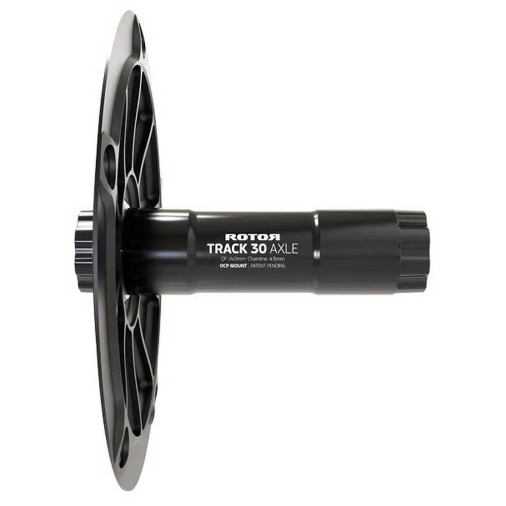 Rotor Track Axle With Spider Axel, Black, 30 x 144mm Rotor Track Axle With Spider Axel, Black, 30 x 144mm