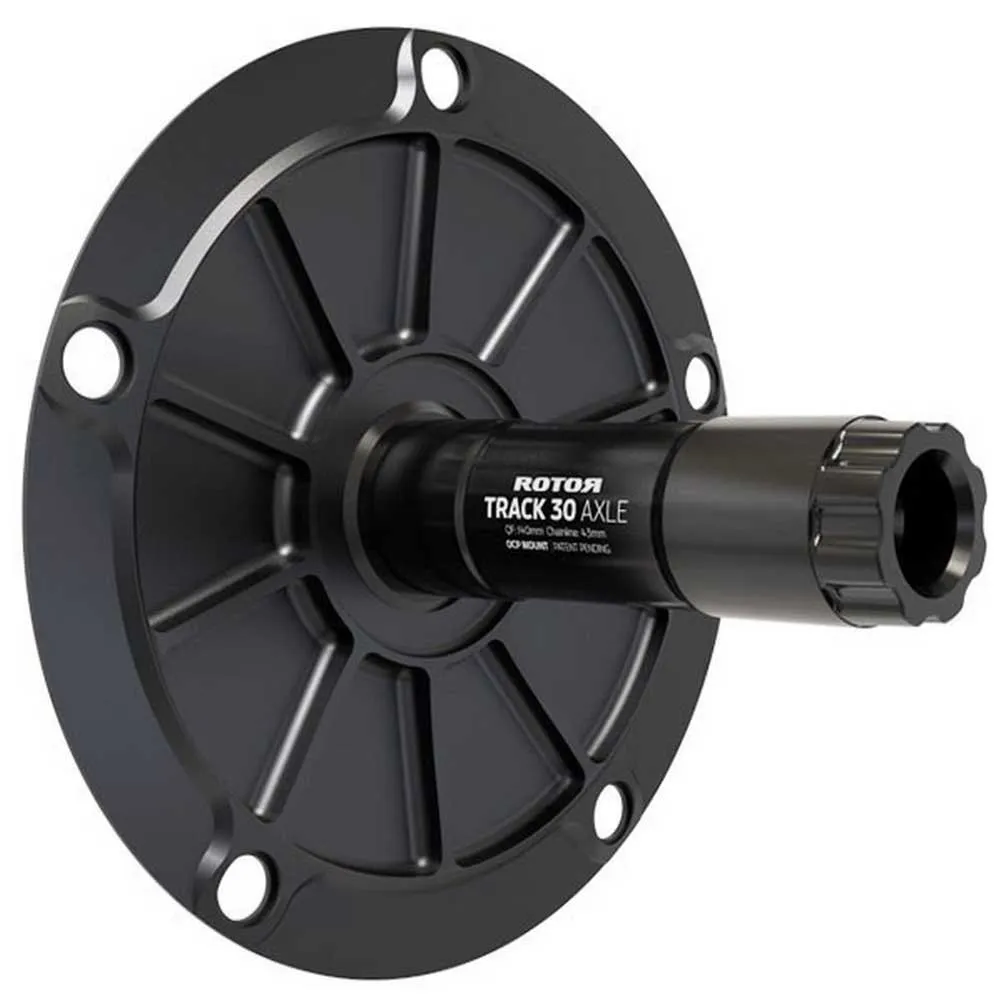 Rotor Track Axle With Spider Axel, Black, 30 x 144mm Rotor Track Axle With Spider Axel, Black, 30 x 144mm