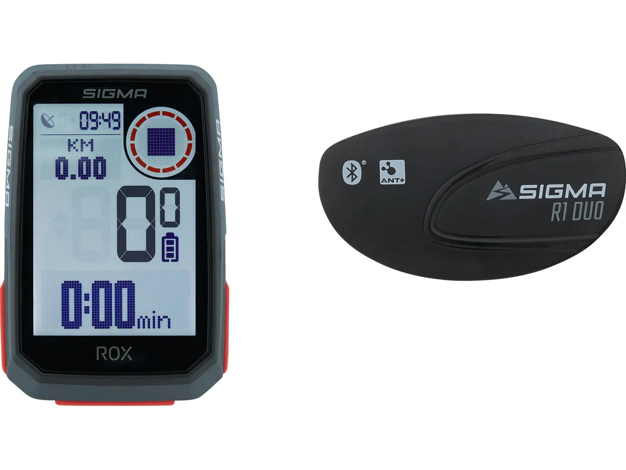 Rox 4.0 Trainingscomputer HR Set, Svart