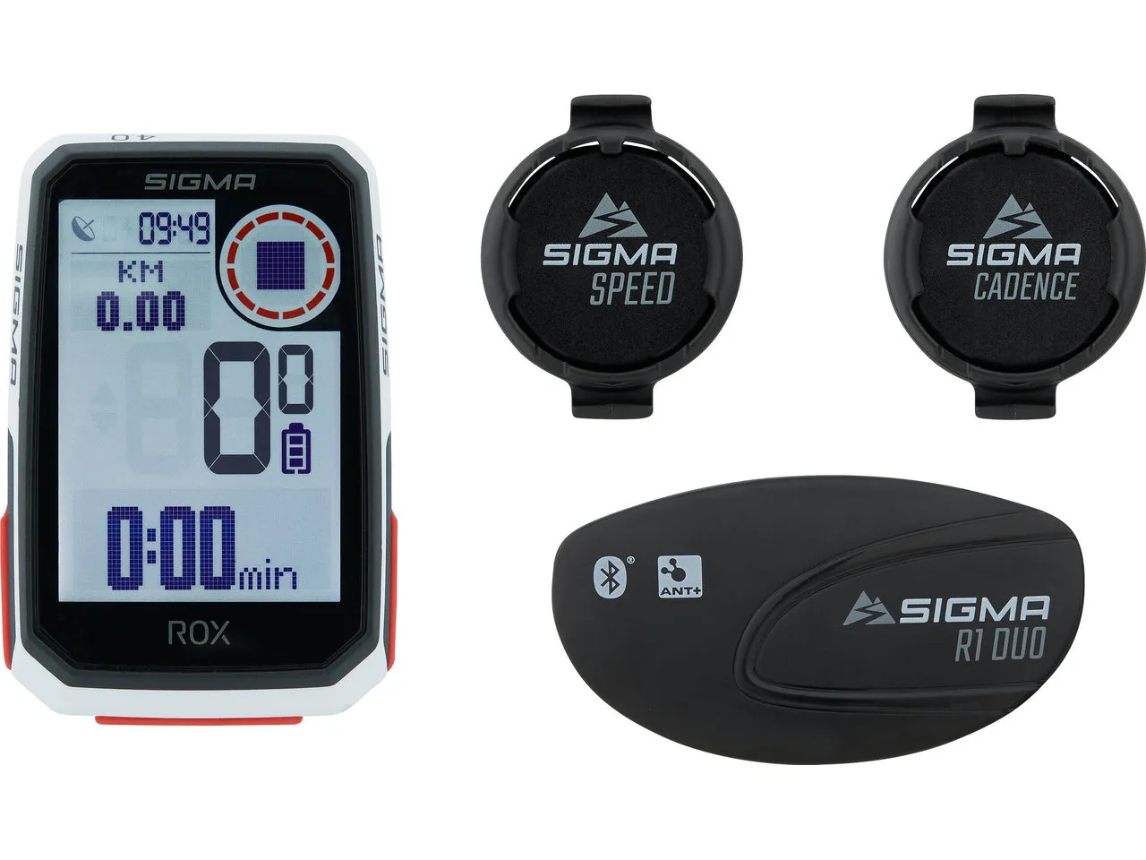 Rox 4.0 Trainingscomputer Sensor Set, Vit Rox 4.0 Trainingscomputer Sensor Set, Vit
