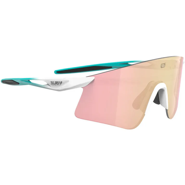 Rudy Project Astral X Bahrain Victorius 2025 Solglasögon, White fade / emerald matte, Multilaser Gold/CAT3