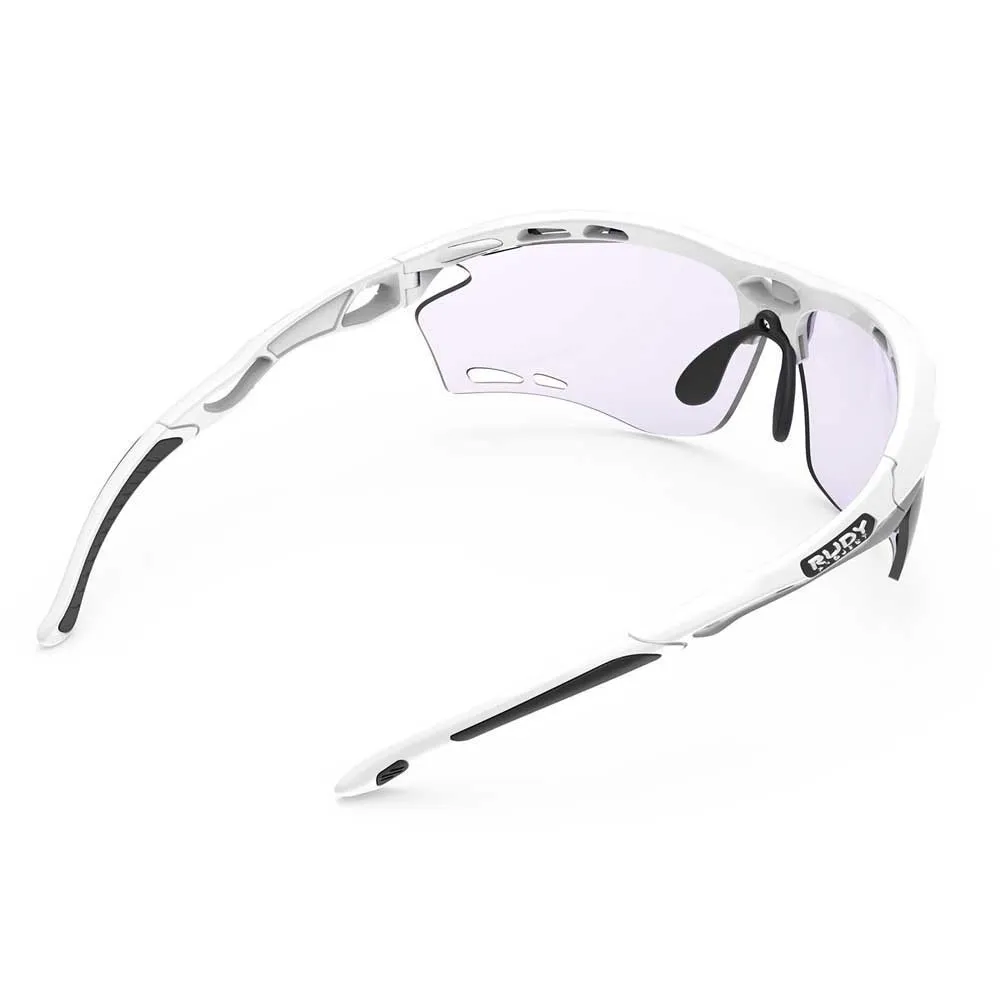 Rudy Project Propulse Padel Foto Kromatiska Solglasögon, Gloss white, Impactx™ Photochromic 2 Laser Purple/CAT1-3