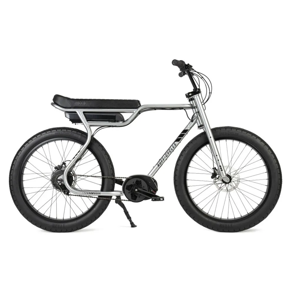 Ruff Cycles Biggie E1076 Bosch Pl Cx Elcykel, Delirium silver, One Size, 500Wh