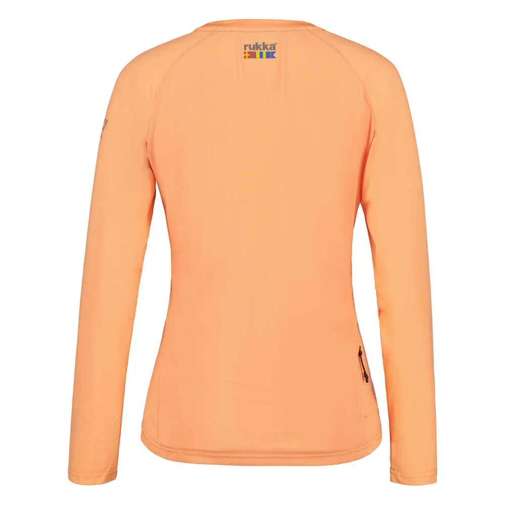 Rukka Malis Halv Dragkedja Långärmad T-shirt, Orange Rukka Malis Halv Dragkedja Långärmad T-shirt, Orange