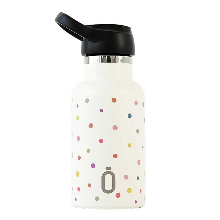 Runbott Confeti Topos Sport Cap 350 Ml Termosflaska, Cream, One Size