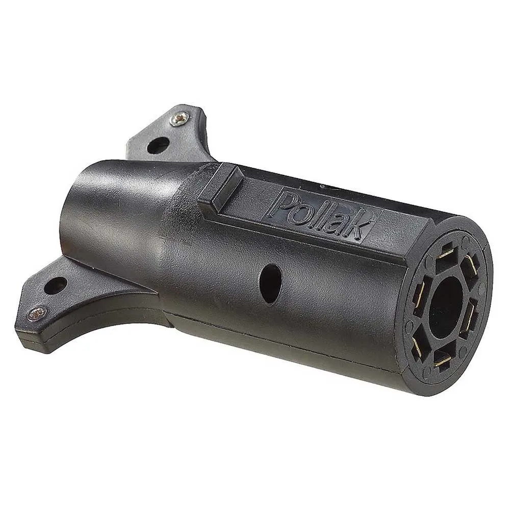 Rv Designer 7-polig Till 6-polig Rund Adapter, Black, One Size