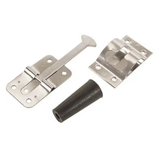 Rv Designer Rostfritt Stål Dörrstängare För Entrédörr 95.25 Mm, Silver, One Size