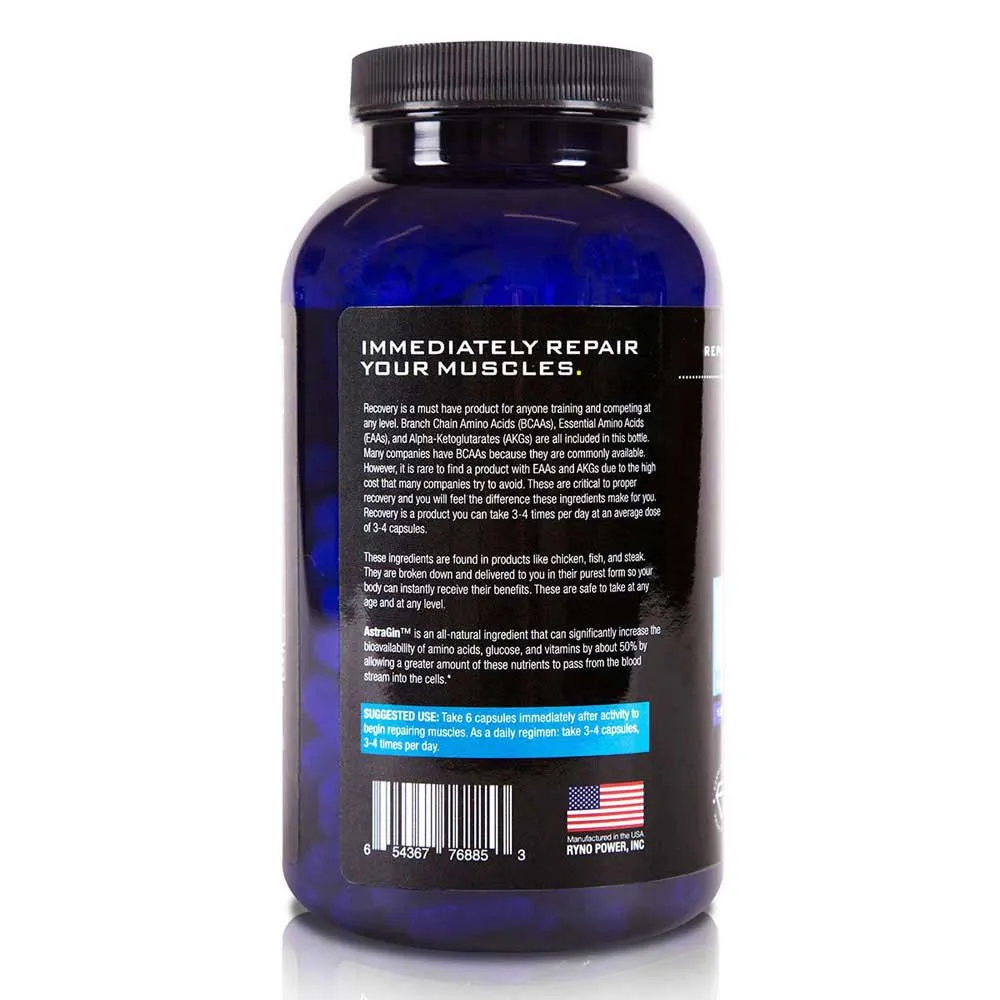 Ryno Power Rec885 Kapslar Utan Smak 200 Enheter, Black, One Size