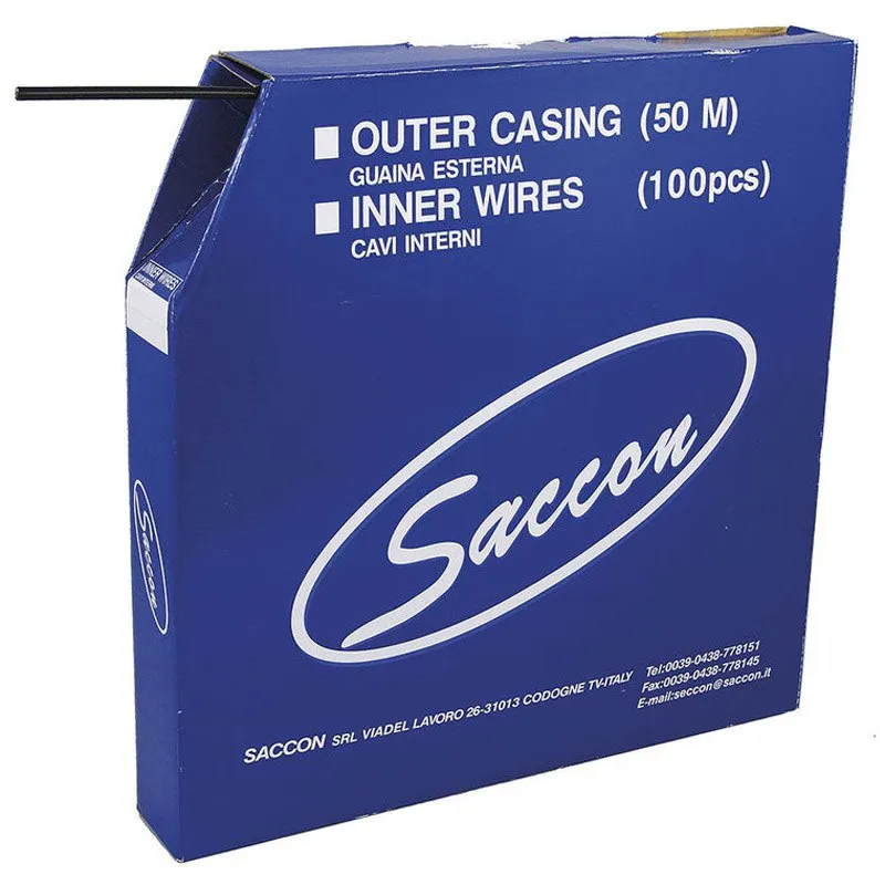 Saccon Bromswirehölje 50 M, Black, One Size