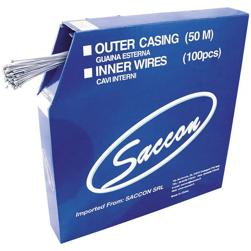 Saccon Galvanized Steel Change Cables Växelvajer 100 Enheter, Silver, 1.2 x 2030mm Saccon Galvanized Steel Change Cables Växelvajer 100 Enheter, Silver, 1.2 x 2030mm