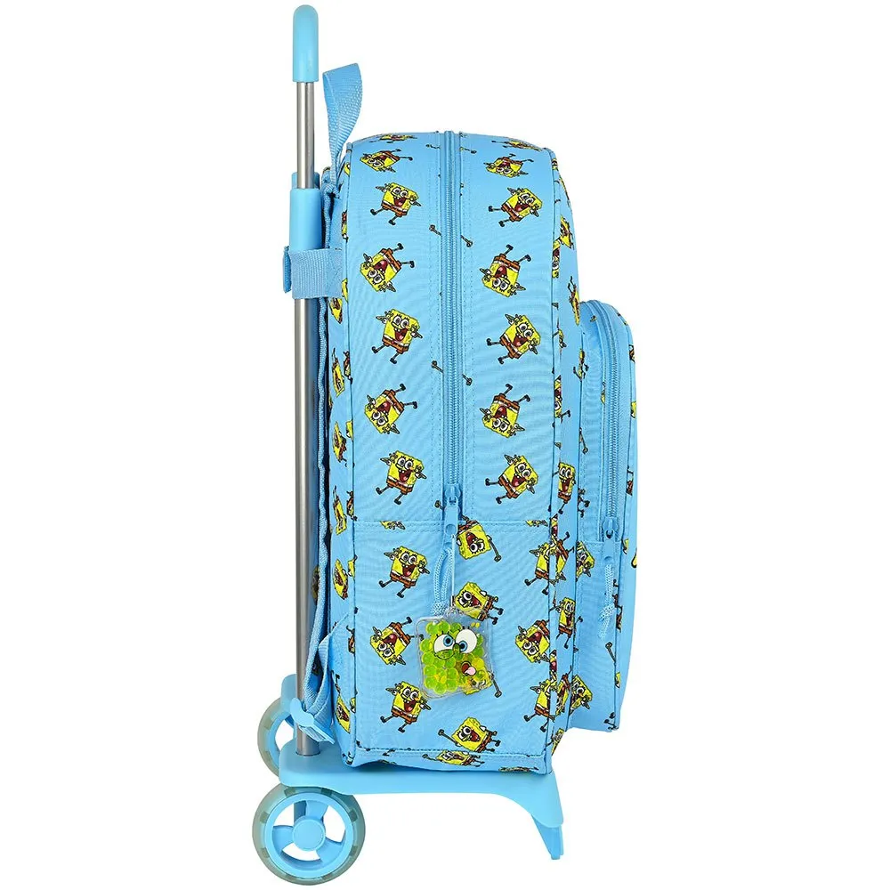 Safta 612191313 Bob Esponja Positive Vibes 14l 42x33x14 Cm Ryggsäck Med Hjul, Blue