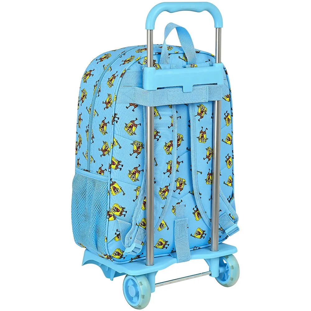 Safta 612191313 Bob Esponja Positive Vibes 14l 42x33x14 Cm Ryggsäck Med Hjul, Blue