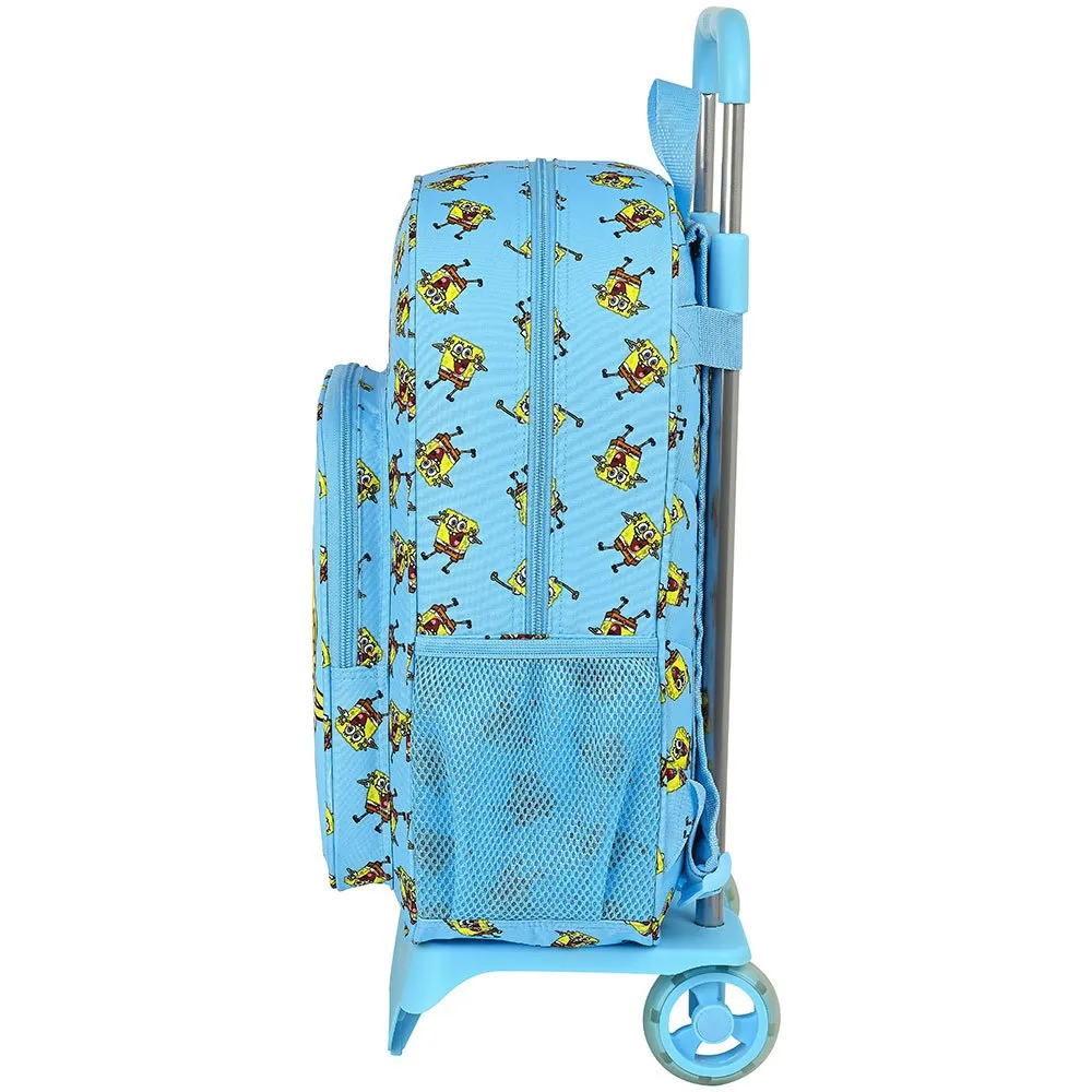 Safta 612191313 Bob Esponja Positive Vibes 14l 42x33x14 Cm Ryggsäck Med Hjul, Blue