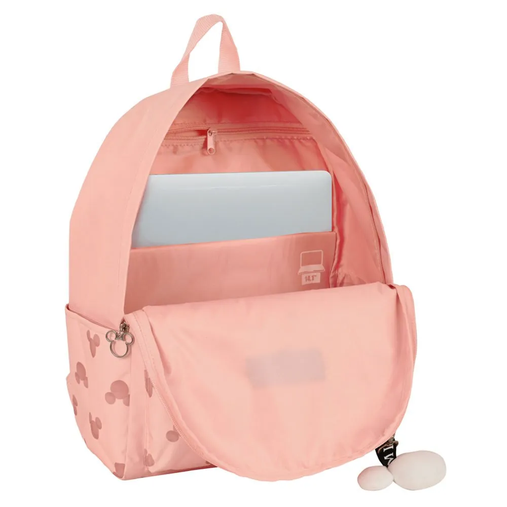 Safta 612249902 Mickey Mouse Cotton 14.1´´ 21.5l 33x45x15 Cm Ryggsäck, Multicolor