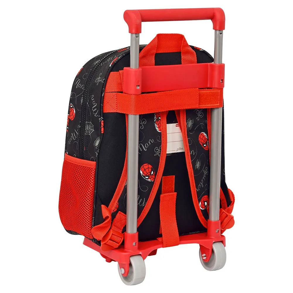 Safta 612343020 Spiderman Hero 10l 27x10x33 Cm Ryggsäck Med Hjul, Multicolor