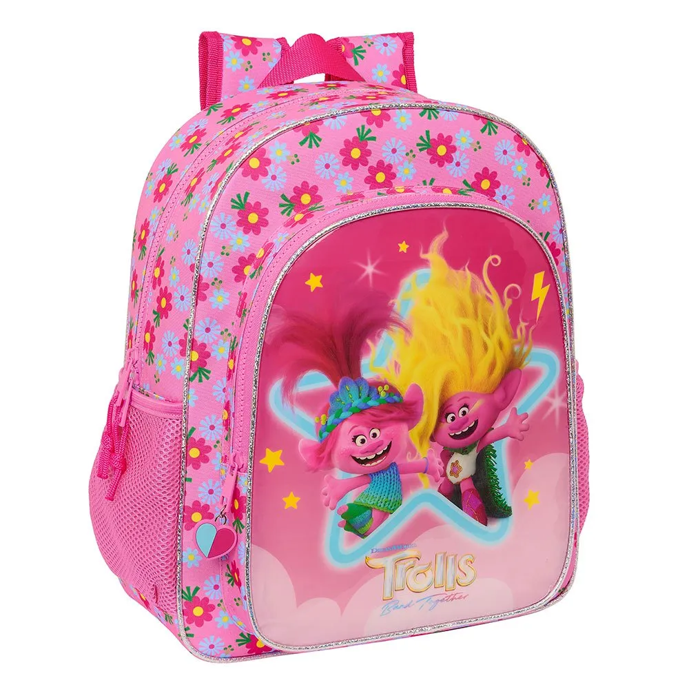 Safta 612361185 Trolls 3 10l 32x43x14 Cm Ryggsäck, Multicolor