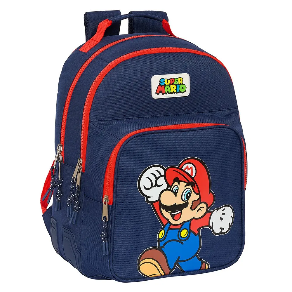 Safta 612408773 Super Mario World 20l 32x43x14 Cm Ryggsäck, Multicolor