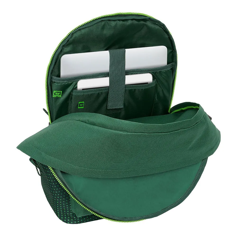 Safta 612466820 Real Betis Balompie 15.6´´ 24.55l 27x33x10 Cm Ryggsäck, Multicolor
