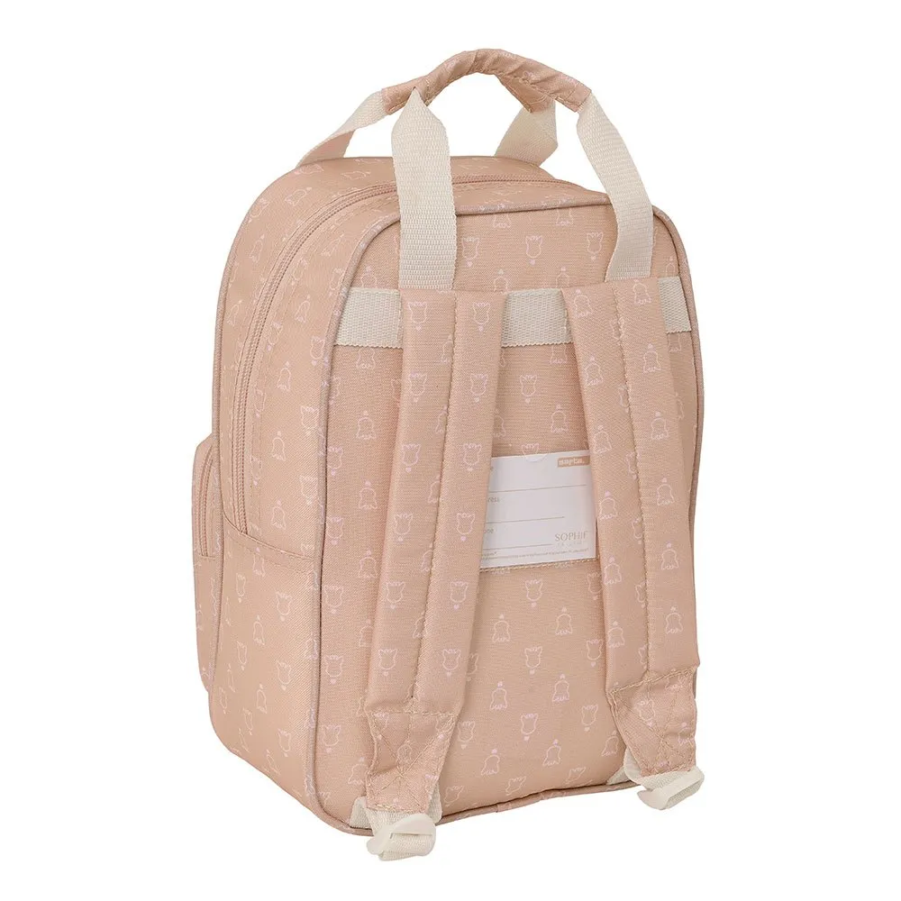 Safta 612499765 Sophie La Girafe Cookie Children´s 4.5l 27x33x10 Cm Ryggsäck, Multicolor