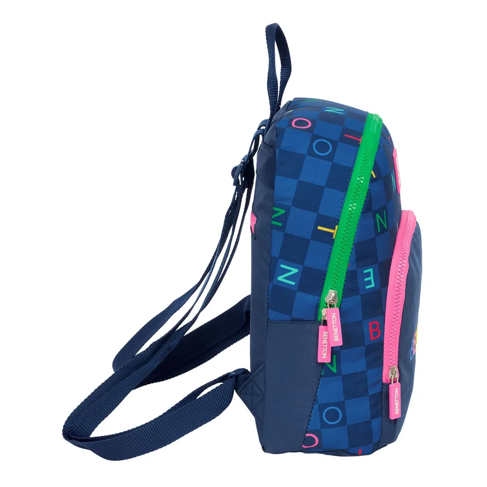 Safta 612550846 Mini Benetton Damero 9.75l 27x33x10 Cm Ryggsäck, Multicolor