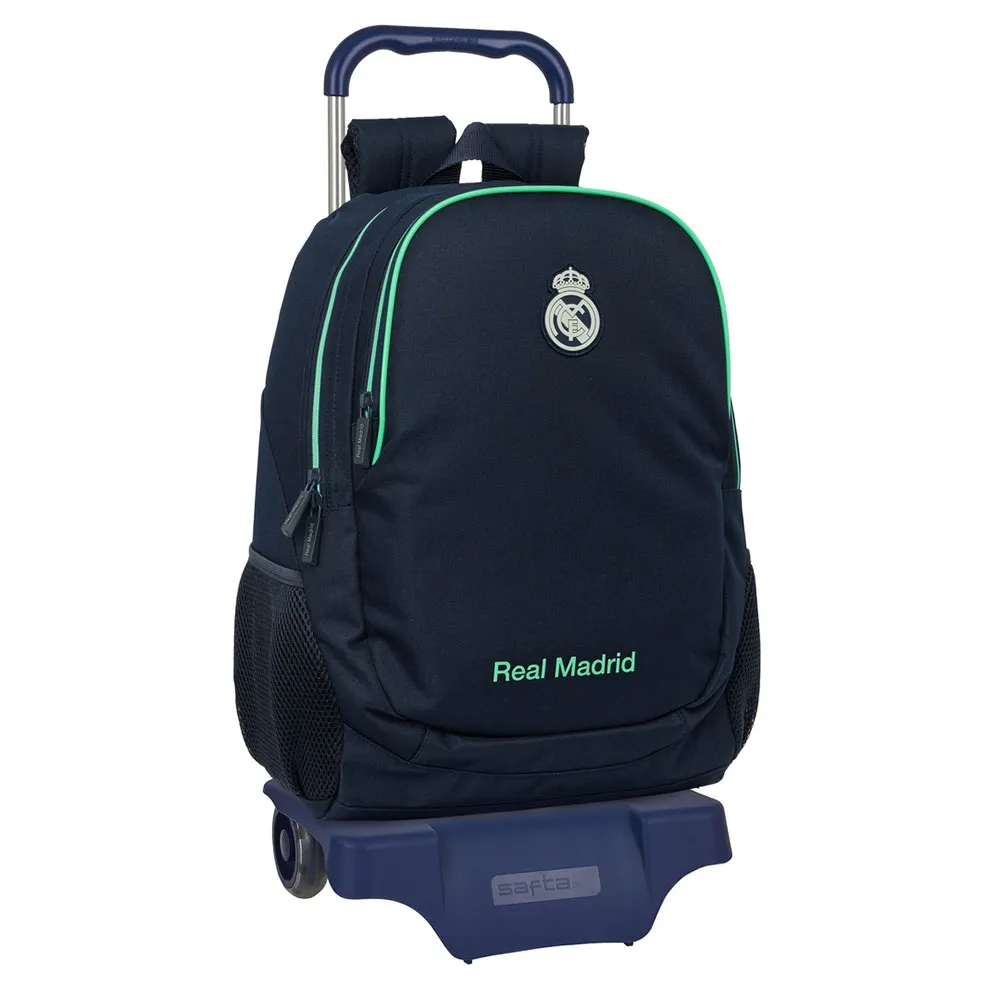 Safta 612557313 Real Madrid 2nd Kit 25/26 22.50l Ryggsäck Med Hjul, Multicolor