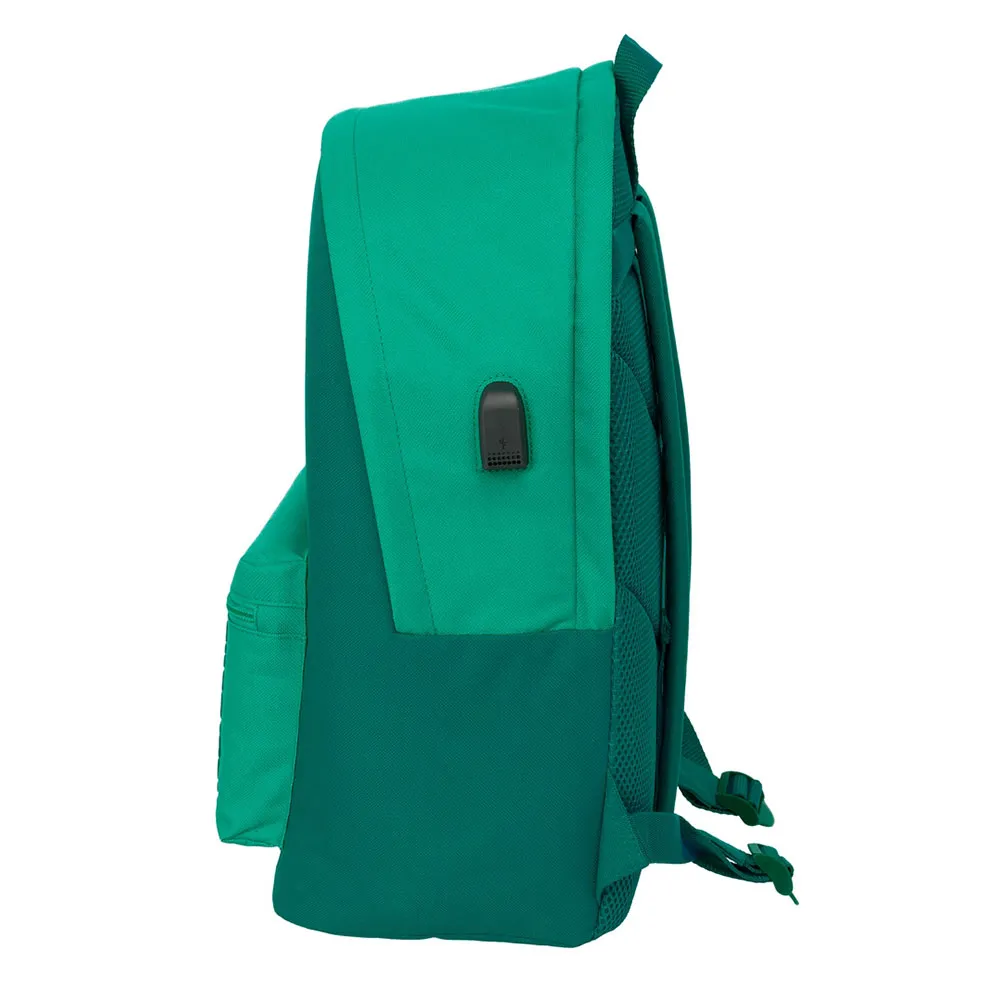 Safta 612566820 Real Betis Balompie 15.6´´+usb 24.55l 32x43x14 Cm Ryggsäck, Multicolor